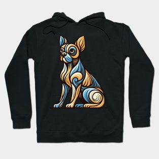 Pop art dog illustration. cubism illustration of a dog Hoodie